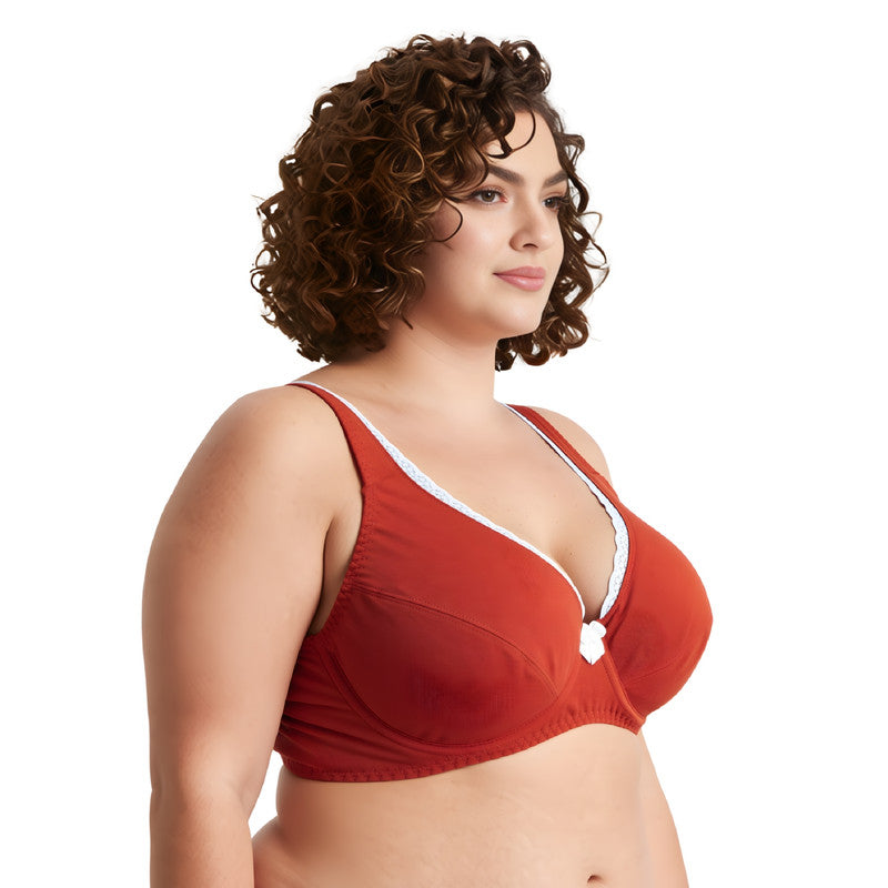Women's Unlined Plus Size Comfort Cotton Underwire Bra