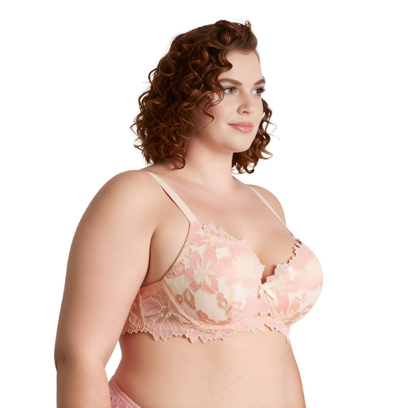 Women's Plus Size Push Up Add 1 Cup Underwire Perfect Shape Lace Bras