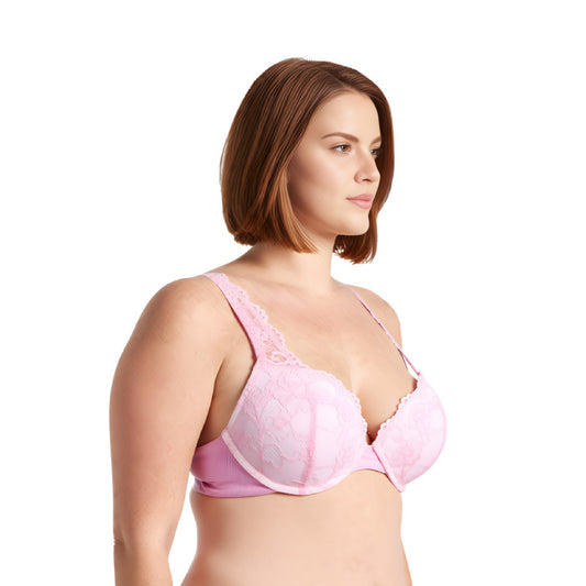 Women's Plus Size Add 1 and a half Cup Push Up Underwire Convertible Lace Bras