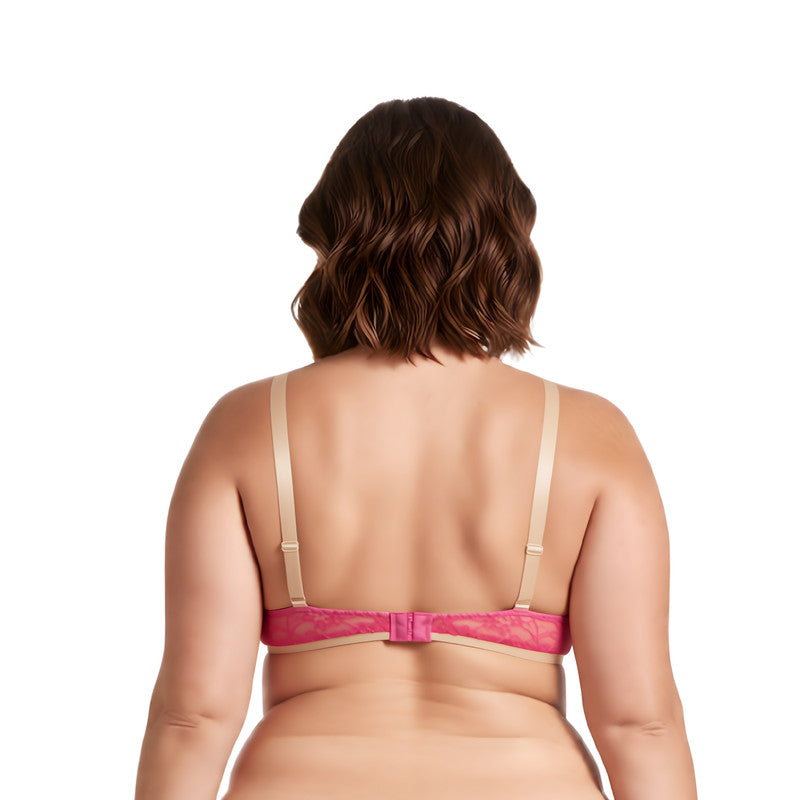 Women's Plus Size Perfect Shape Add 1 Cup Push Up Underwire Lace Bras