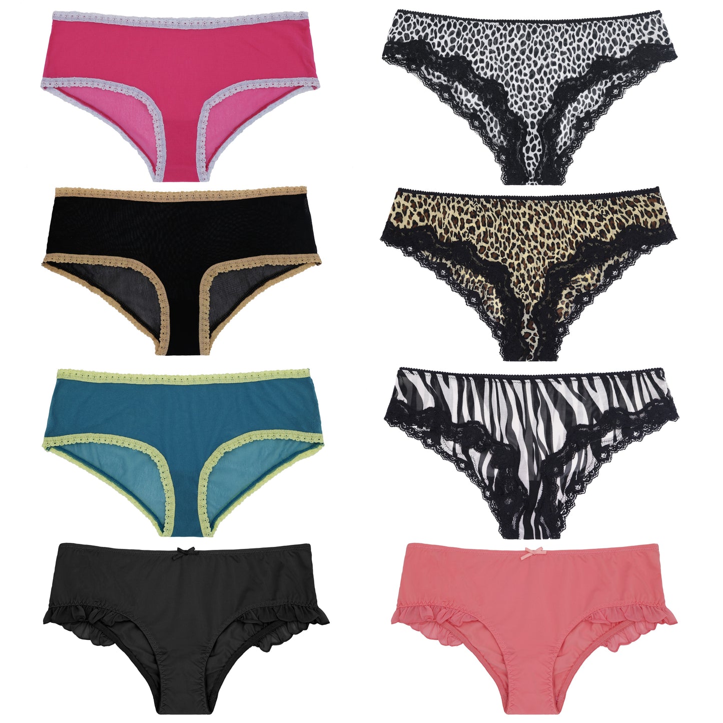 Women's Underwear Random Packs Brief Bikini Boyshort Panties