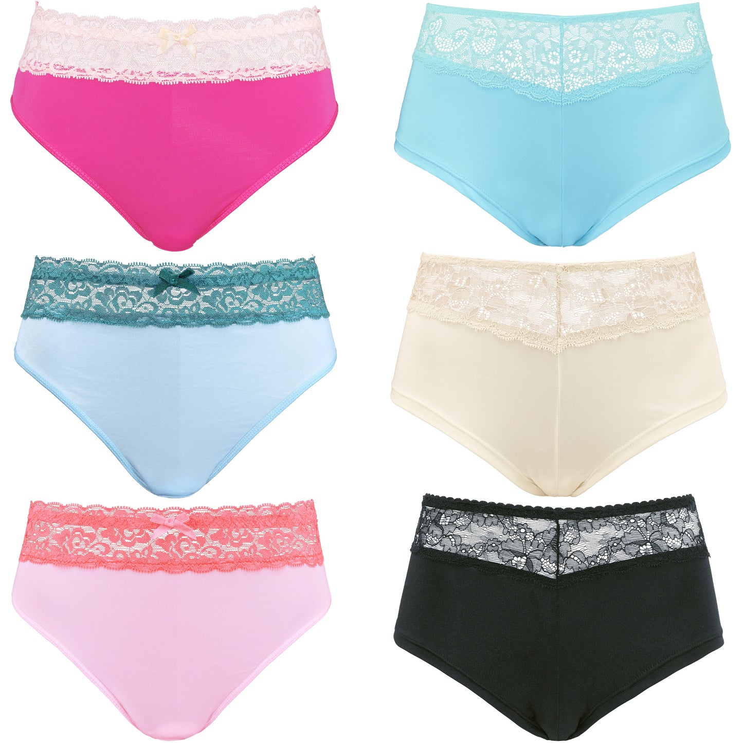 Women's Underwear Random Packs Brief Bikini Boyshort Panties