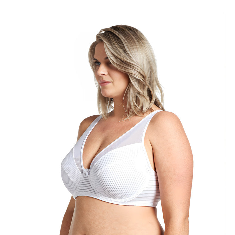 Women's Plus Size Minimizer Unlined Underwire Full Coverage Bra