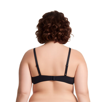 Women's Plus Size Push Up Add 1 and a half Cup Underwire Mesh Bra