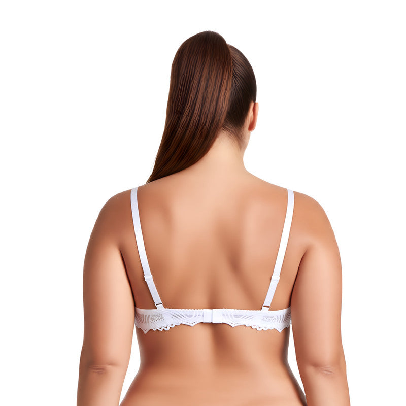 Women's Plus Size Push Up Add 1 Cup Underwire Perfect Shape Lace Bras