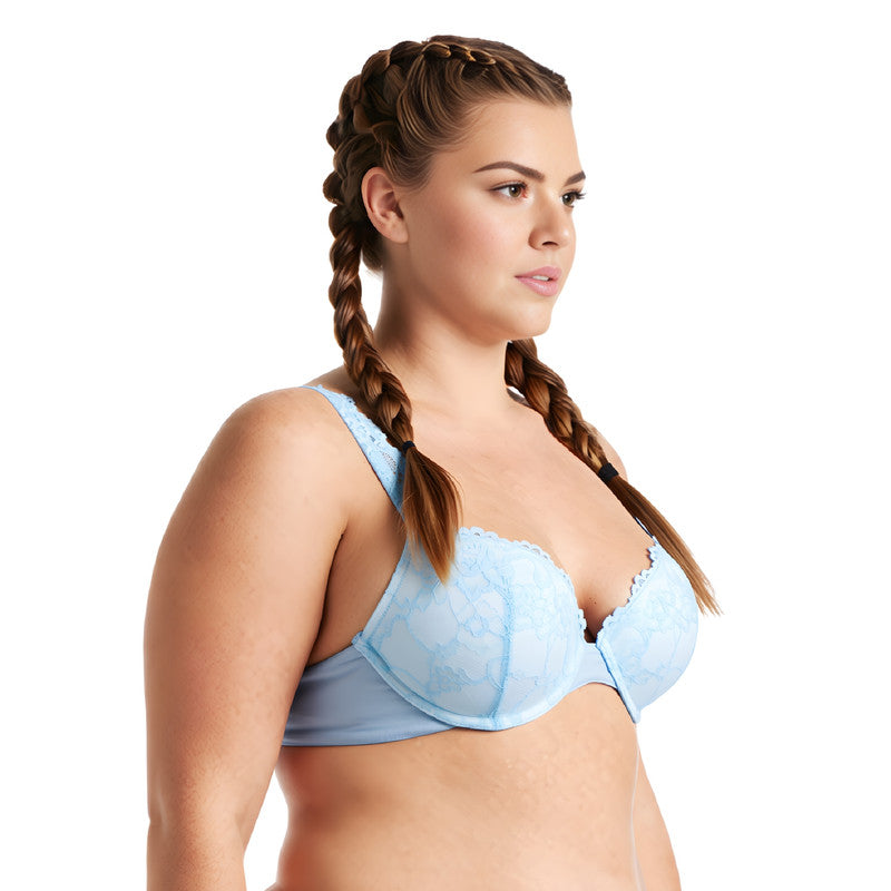 Women's Plus Size Add 1 and a half Cup Push Up Underwire Convertible Lace Bras