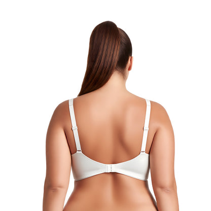 Women's Plus Size Minimizer Underwire Bra With Lace Embroidery