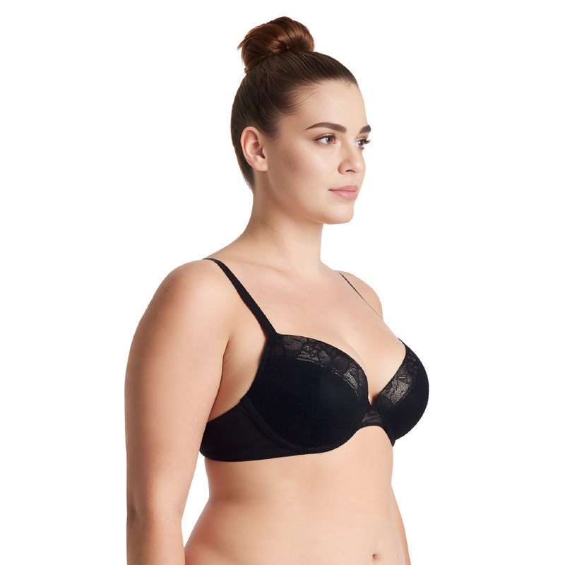 Women's Plus Size Add 1 and a half Cup Push Up Underwire Lace Bras