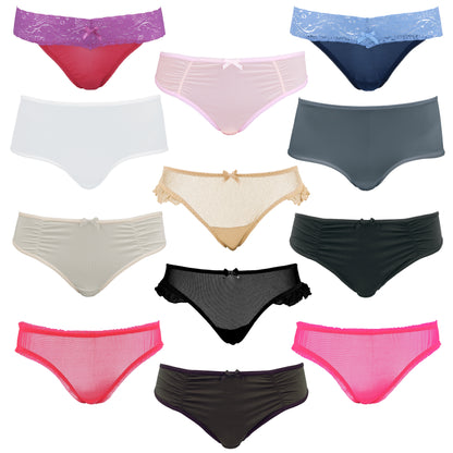 Women's Underwear Random Packs Brief Bikini Boyshort Panties