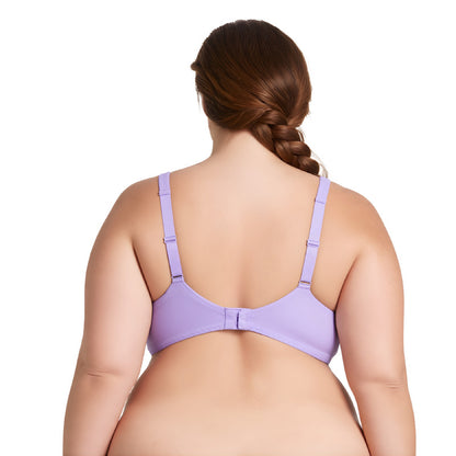Women's Plus Size Unlined Underwire Lace Bra with Cushion Straps