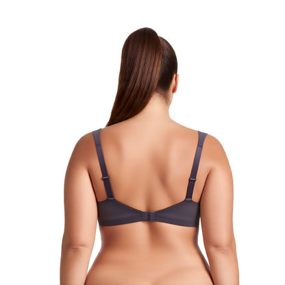 Plus Size Unlined Minimizer Wirefree Bras with Embroidery Lace