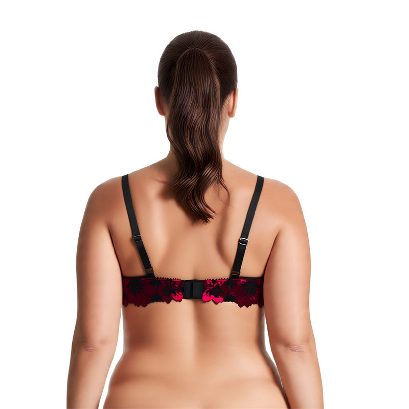Women's Plus Size Push Up Add 1 Cup Underwire Perfect Shape Lace Bras