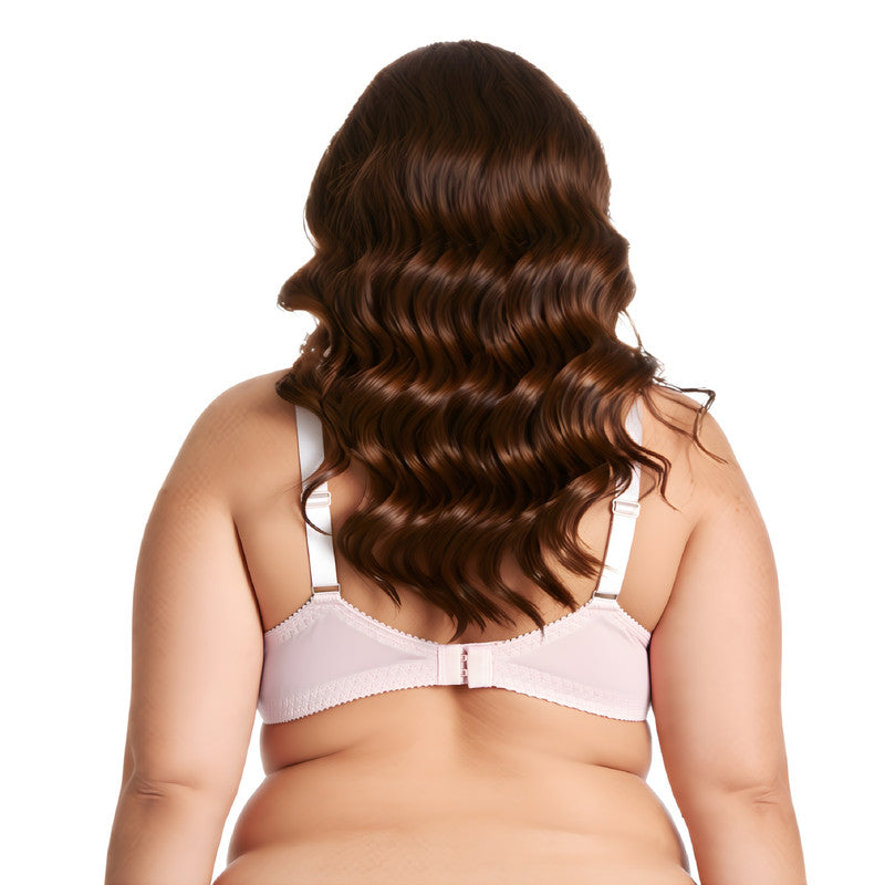 Women's Plus Size Minimizer Unlined Wirefree Lace Full Coverage Bras