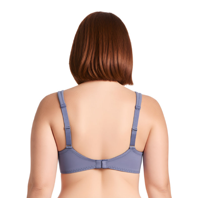 Women's Plus Size Unlined Underwire Lace Bra with Cushion Straps