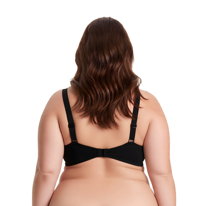 Women's Plus Size Unlined Minimizer Full Coverage Mesh Underwire Bra