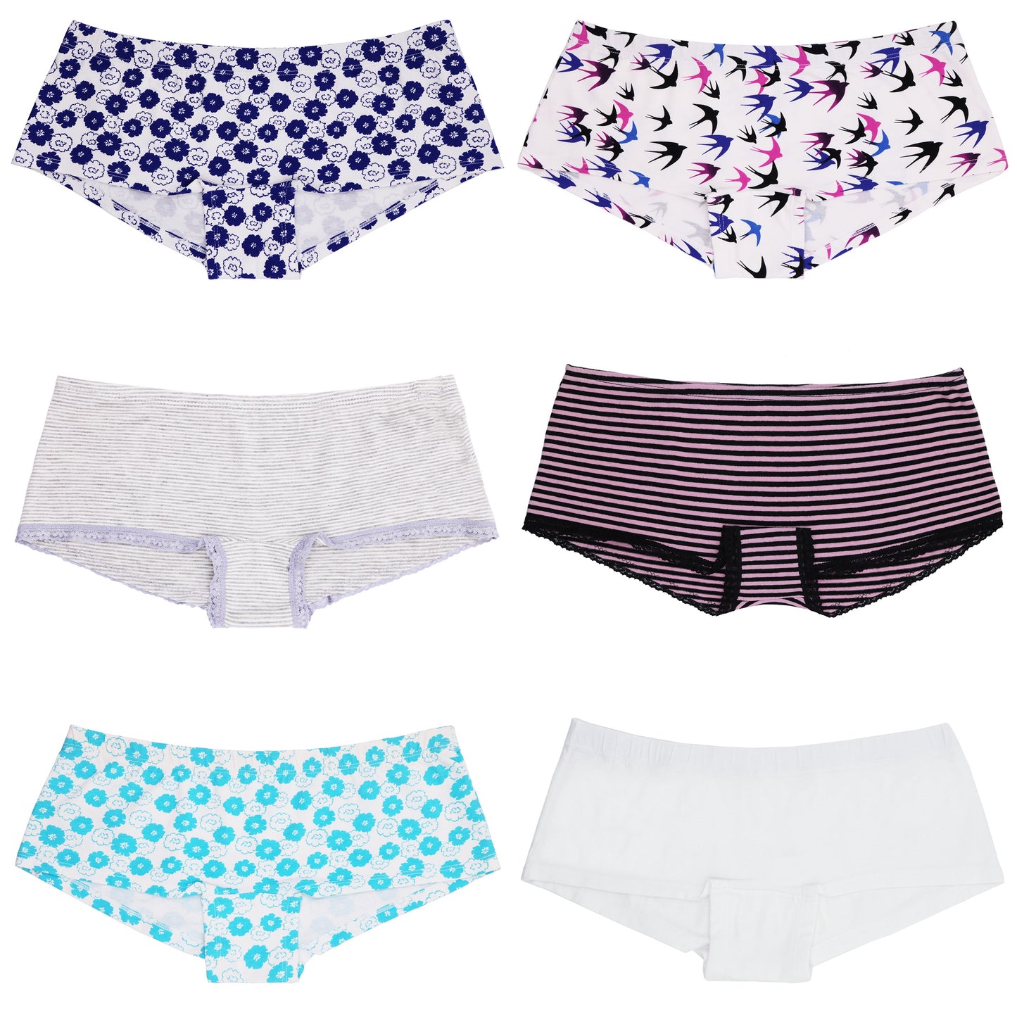 Women's Underwear Random Packs Brief Bikini Boyshort Panties