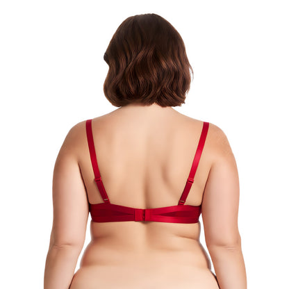 Women's Plus Size Push Up Add 1 Cup Underwire Perfect Shape Lace Bra