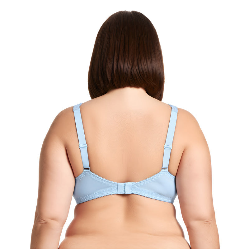 Women's Plus Size Minimizer Unlined Wirefree Lace Full Coverage Bras