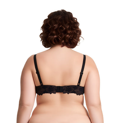Women's Plus Size Push Up Add 1 Cup Underwire Perfect Shape Lace Bras