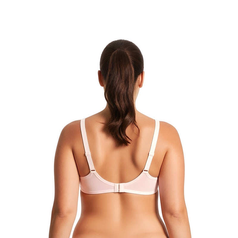 Women's Plus Size Underwired Unlined Balconette Cotton Bra