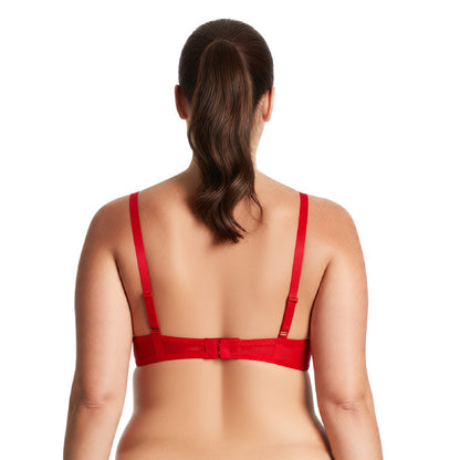 Women's Plus Size Lightly Padded Balconette Lace Underwire Bra