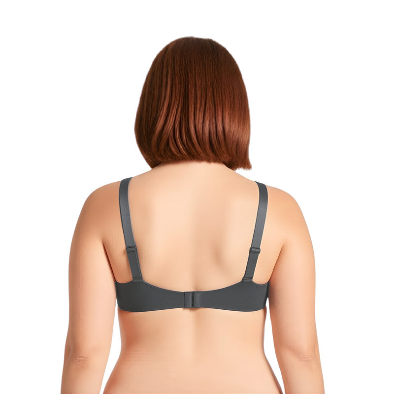 Women's Plus Size Underwired Unlined Balconette Cotton Bra