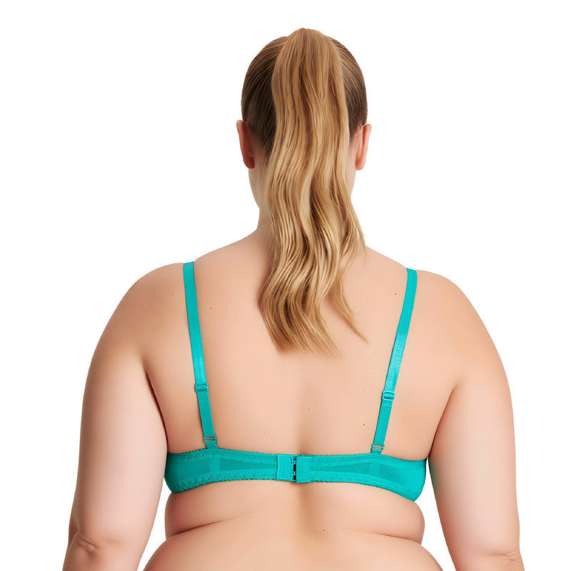 Women's Plus Size Lightly Padded Underwire Balconette Bra