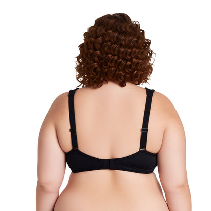 Women's Lightly Padded Underwire Lace Bra with Padded Shoulder Straps