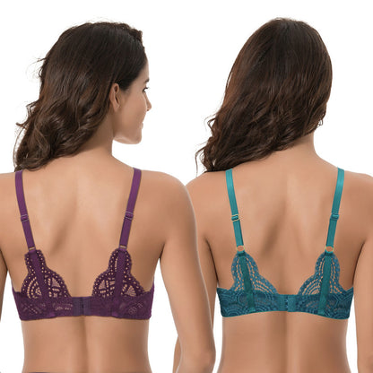 Womens Plus Size Push Up Add 1 Cup Underwire Perfect Shape Tshirt Bra