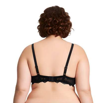 Women's Plus Size Push Up Add 1 Cup Underwire Perfect Shape Lace Bras