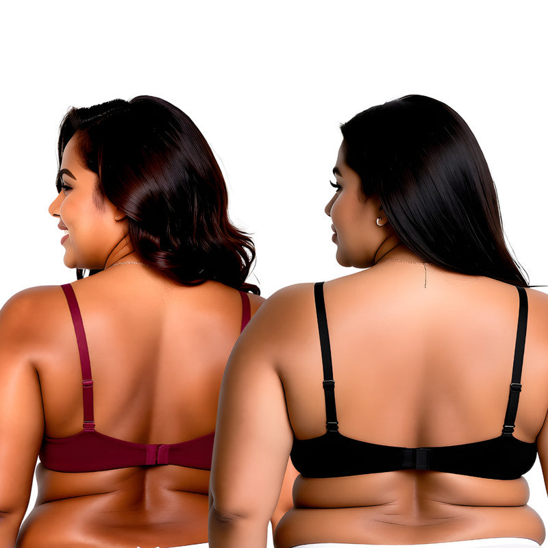 Women's Plus Size Add 1 and a half Cup Push Up Underwire Convertible Lace Bras