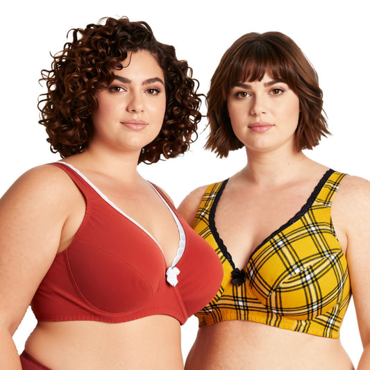 Women's Unlined Plus Size Comfort Cotton Underwire Bra