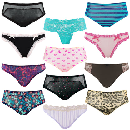 Women's Underwear Random Packs Brief Bikini Boyshort Panties