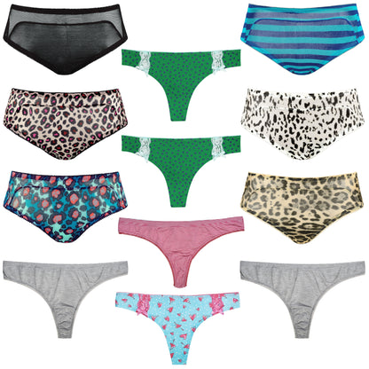 Women's Underwear Random Packs Brief Bikini Boyshort Panties