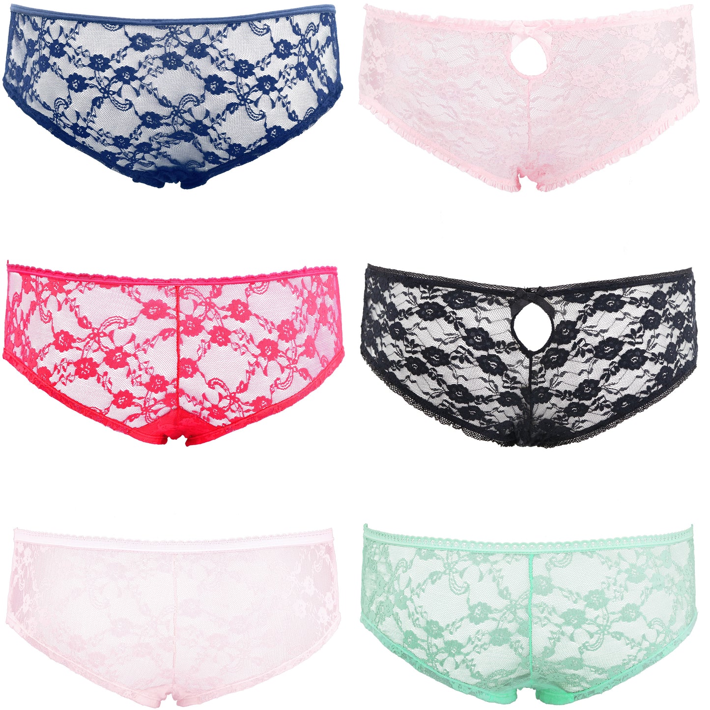 Women's Underwear Random Packs Brief Bikini Boyshort Panties