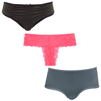 Women's Underwear Random Packs Brief Bikini Boyshort Panties
