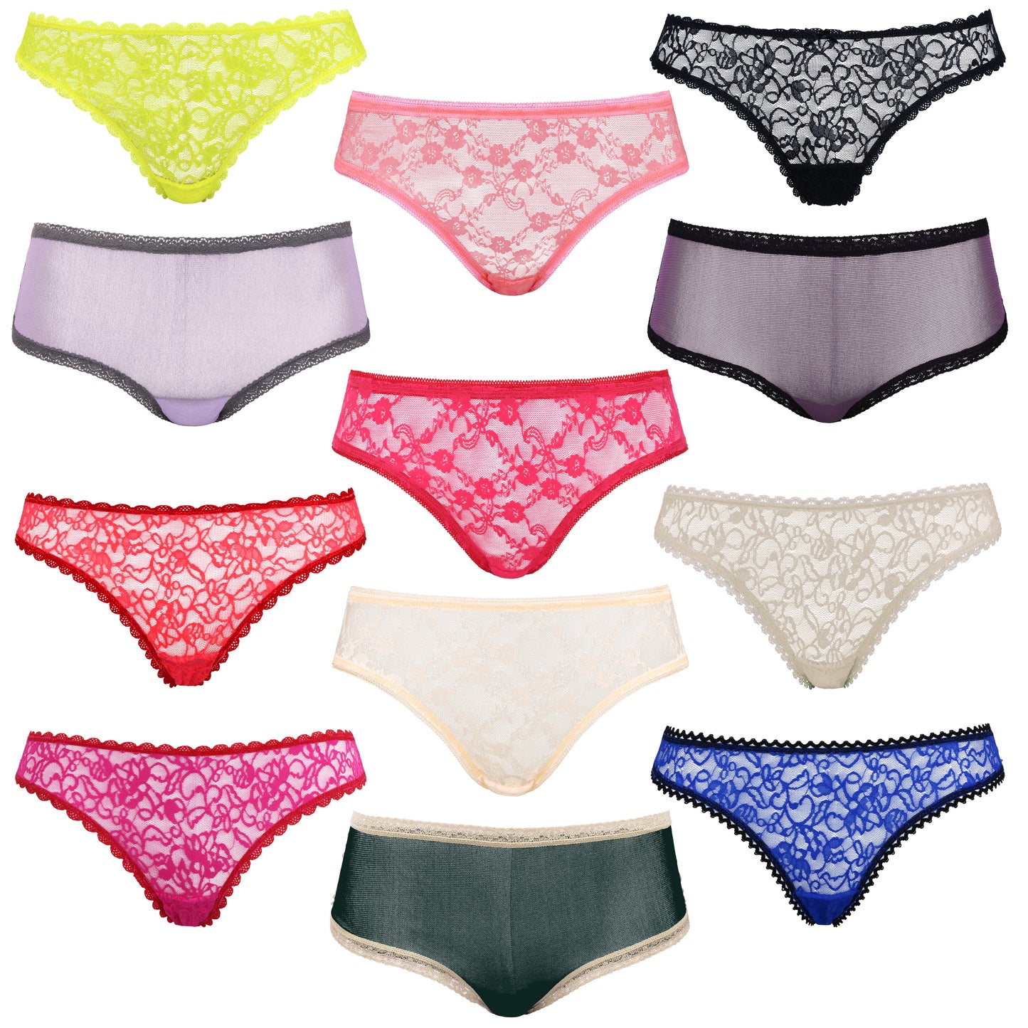 Women's Underwear Random Packs Brief Bikini Boyshort Panties