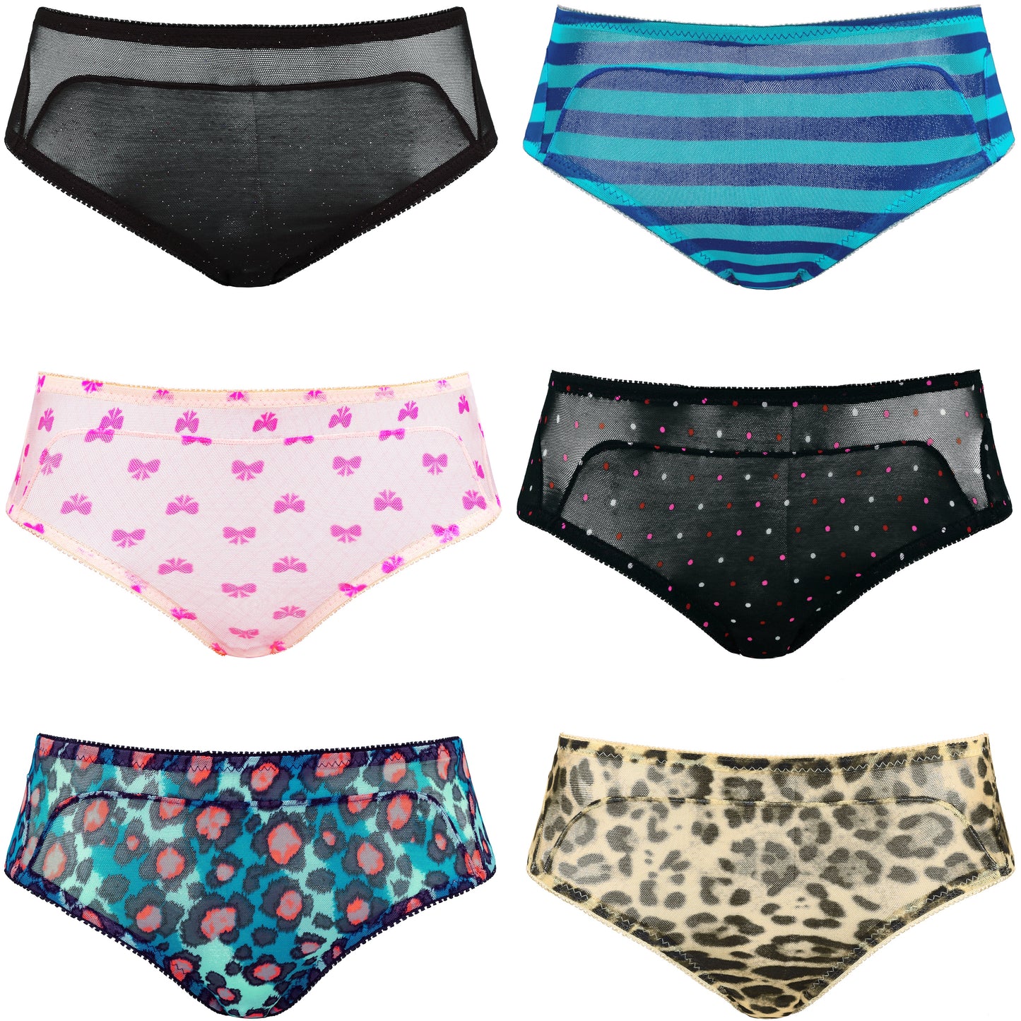 Women's Underwear Random Packs Brief Bikini Boyshort Panties