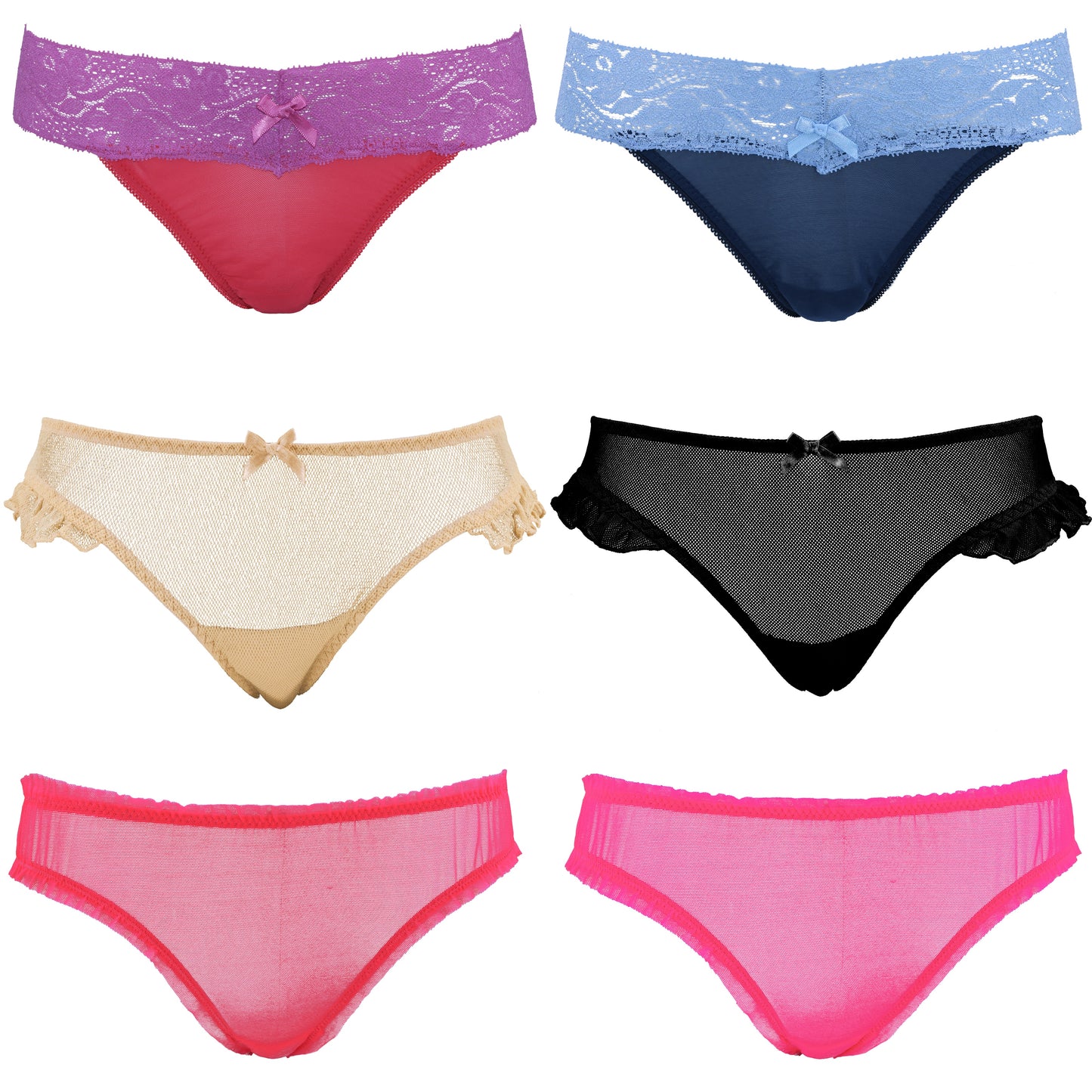 Women's Underwear Random Packs Brief Bikini Boyshort Panties