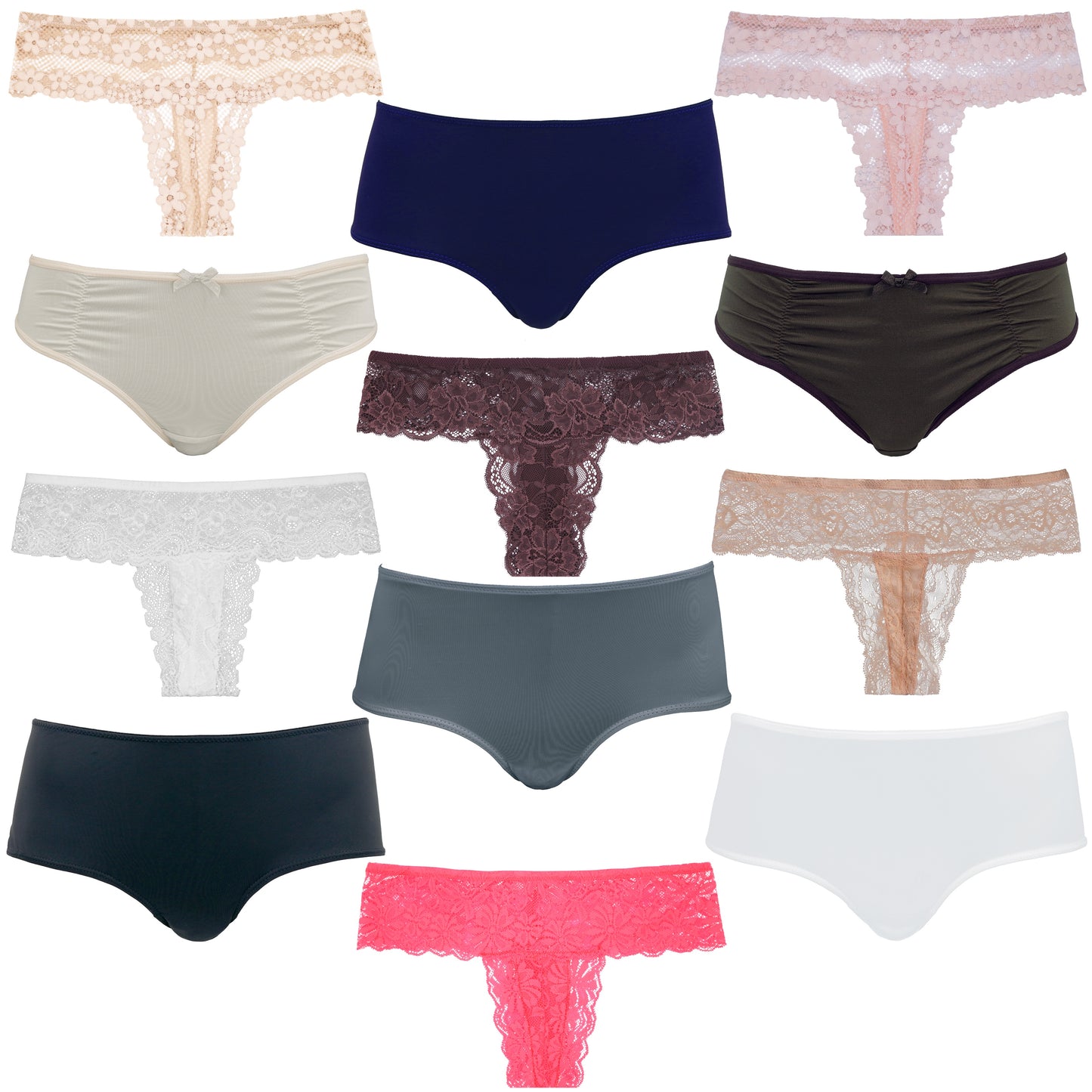 Women's Underwear Random Packs Brief Bikini Boyshort Panties