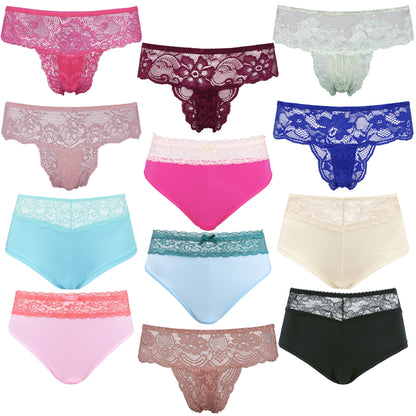 Women's Underwear Random Packs Brief Bikini Boyshort Panties