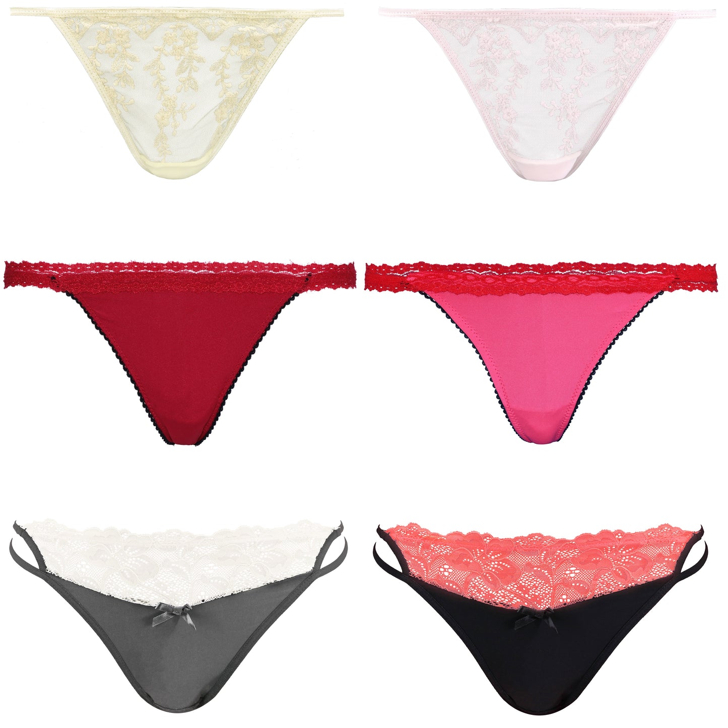 Women's Underwear Random Packs Brief Bikini Boyshort Panties