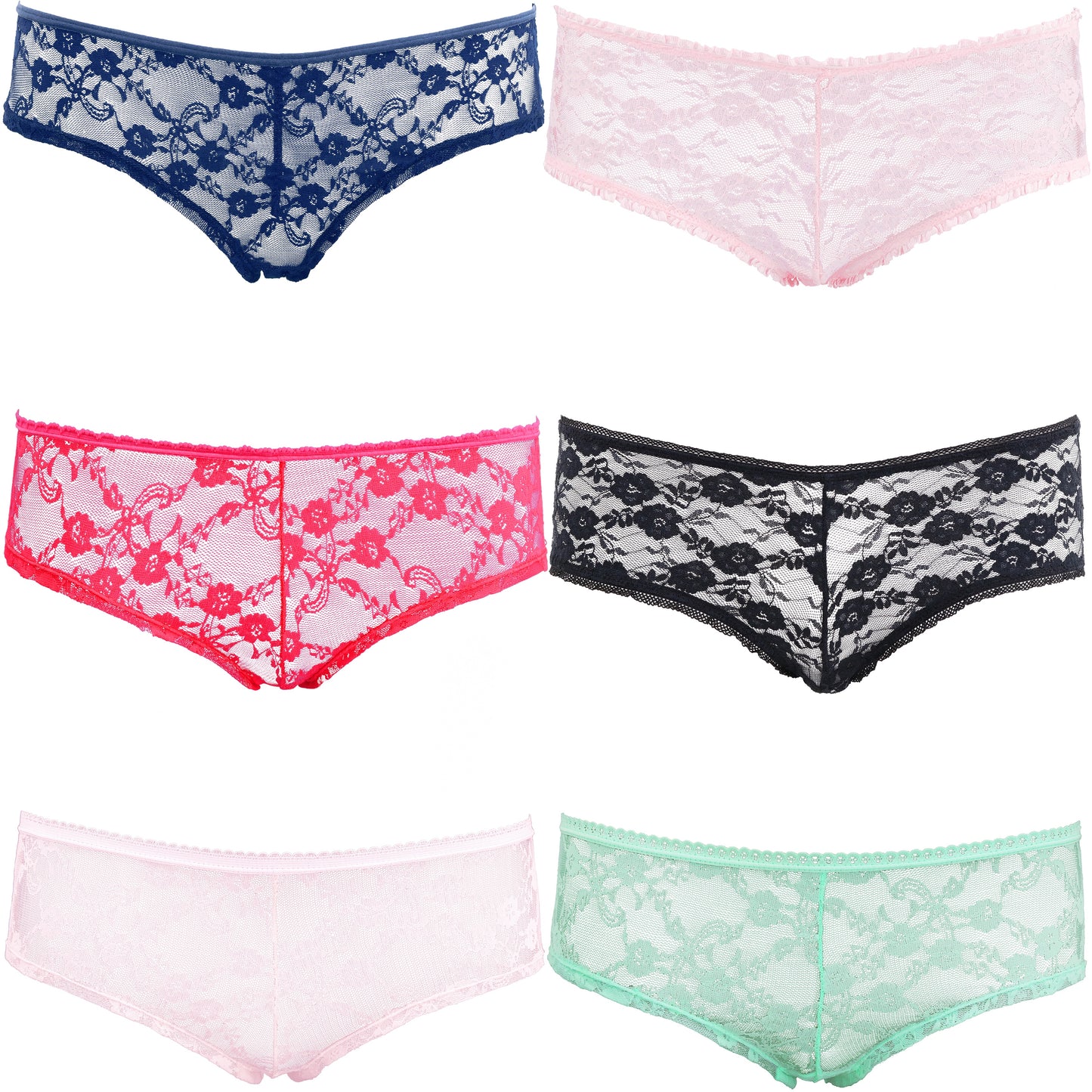 Women's Underwear Random Packs Brief Bikini Boyshort Panties