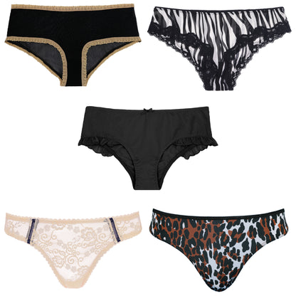 Women's Underwear Random Packs Brief Bikini Boyshort Panties