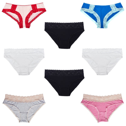 Women's Underwear Random Packs Brief Bikini Boyshort Panties