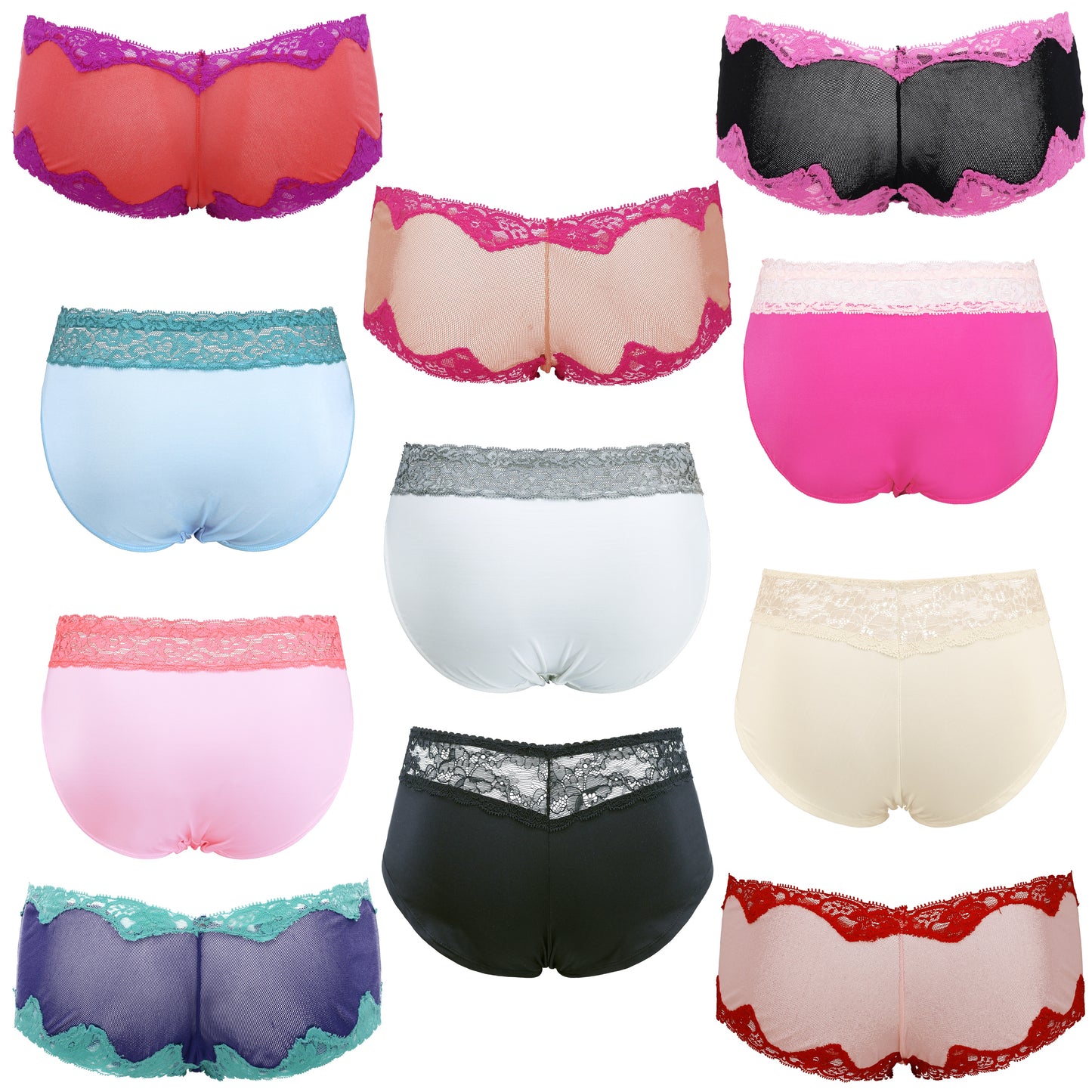 Women's Underwear Random Packs Brief Bikini Boyshort Panties