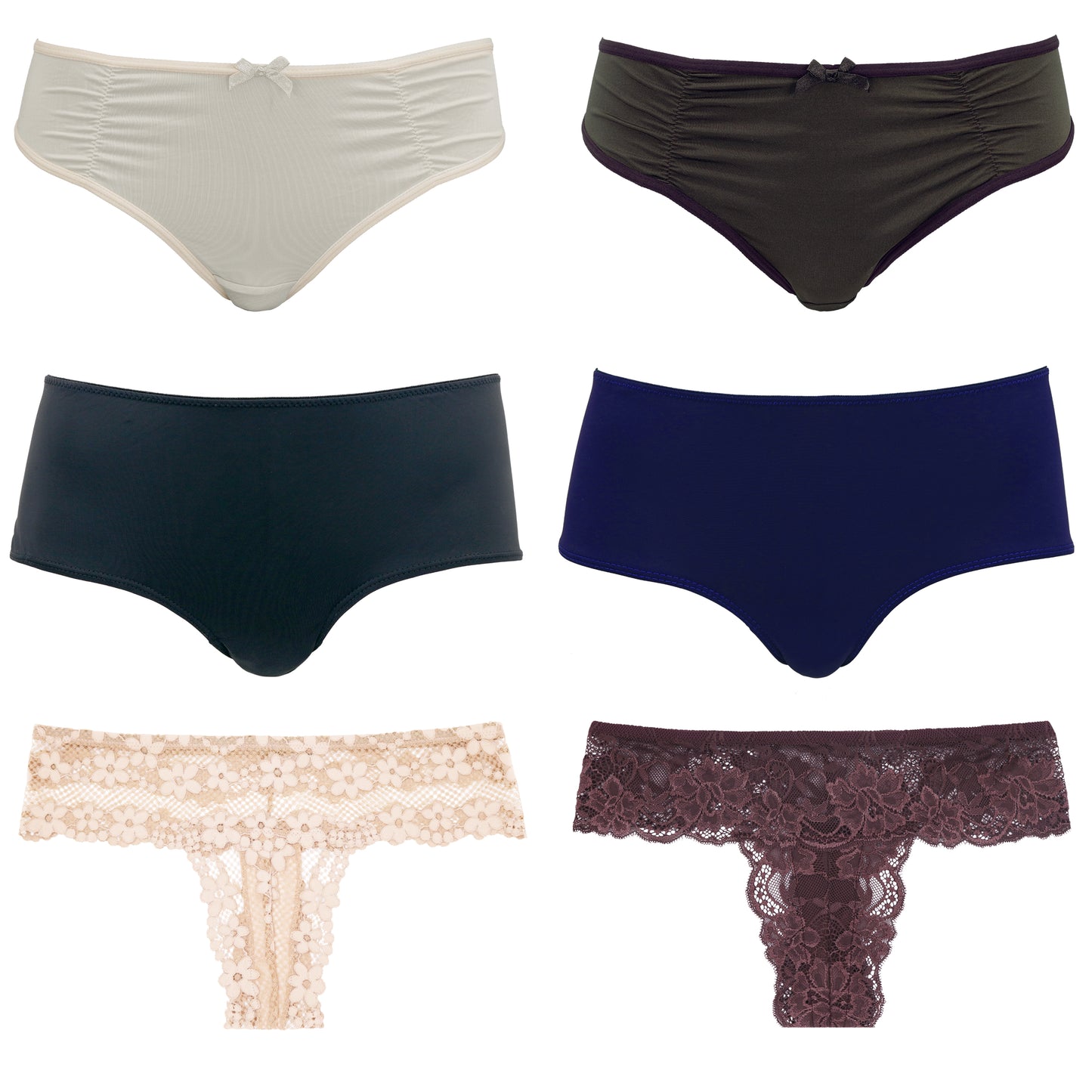 Women's Underwear Random Packs Brief Bikini Boyshort Panties
