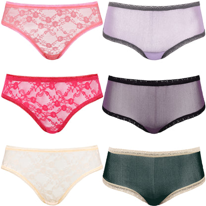 Women's Underwear Random Packs Brief Bikini Boyshort Panties