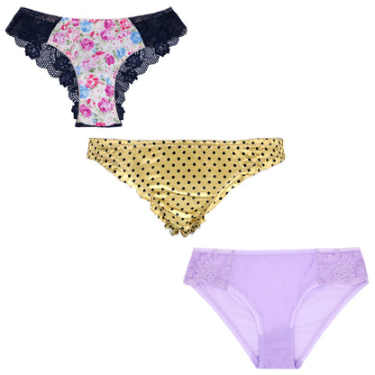 Women's Underwear Random Packs Brief Bikini Boyshort Panties