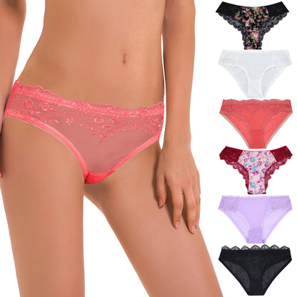 Women's Underwear Random Packs Brief Bikini Boyshort Panties